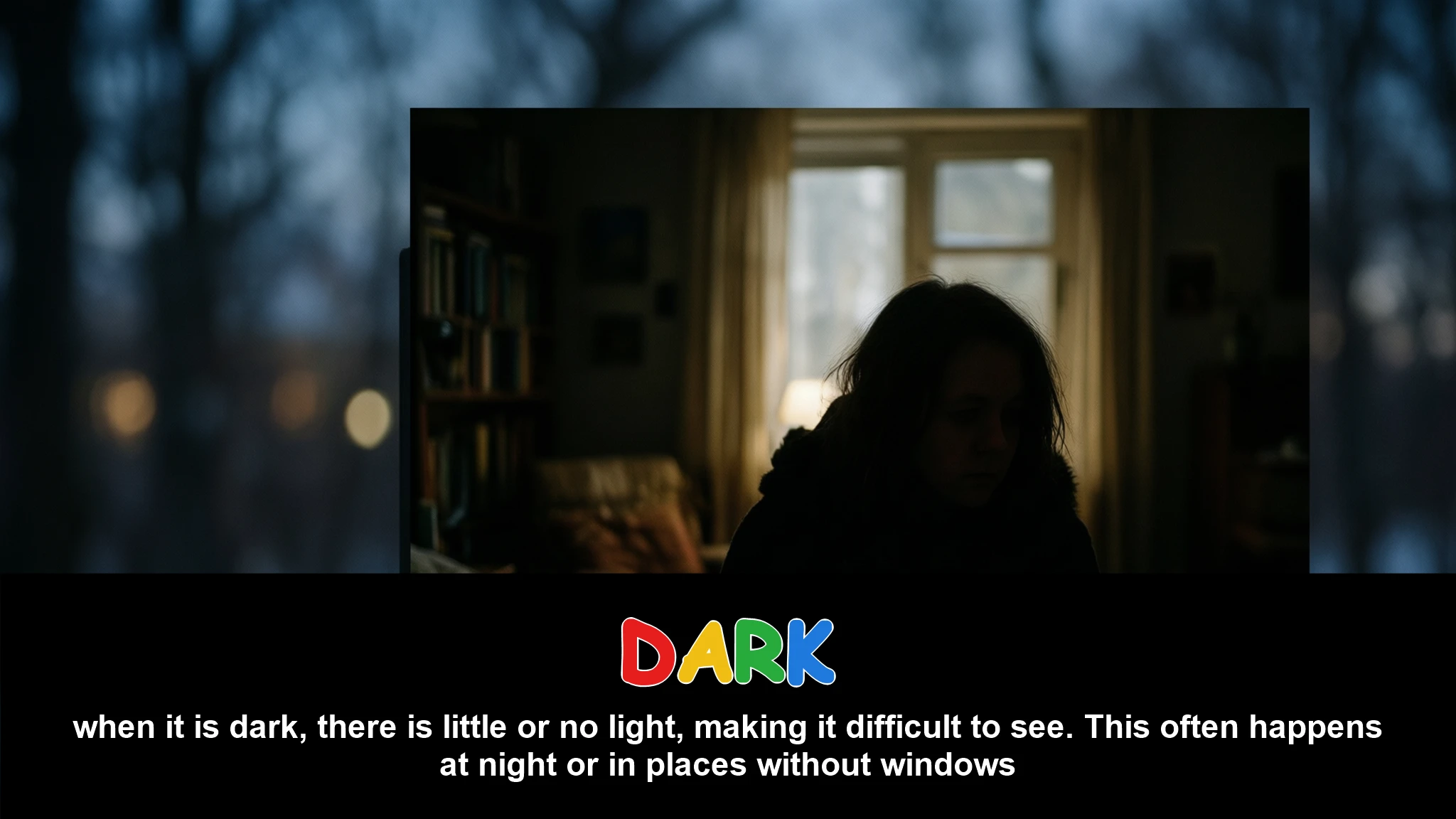 English Illustration for dark